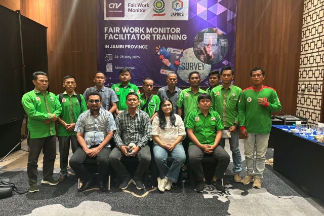 Serikat buruh Federasi Hukatan Jambi mengikuti Fire Work Monitor pekerja sawit Nasional